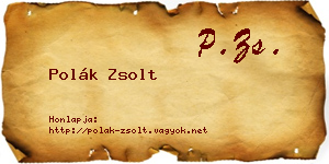 Polák Zsolt névjegykártya